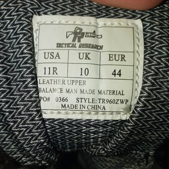 TACTICAL RESEARCH- MILITARY/LE BOOTS - Picture 7 of 7